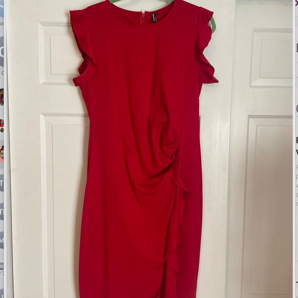 Red Body Con Dress